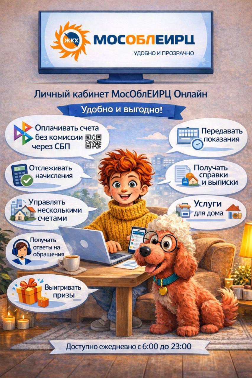 Личный кабинет МосОблЕИРЦ Онлайн